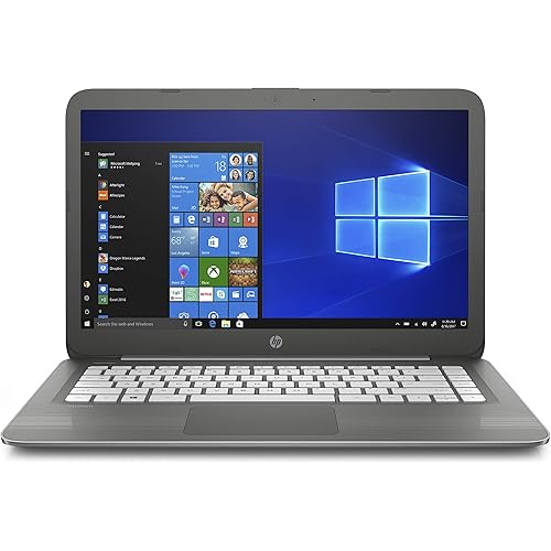 HP Stream 14-inch Laptop, Intel Celeron N3060 Processor, 4 GB SDRAM Memory, 32 GB eMMC Storage, Windows 10 Home in S Mode with Office 365 Personal for one Year (14-cb030nr, Smoke Gray)