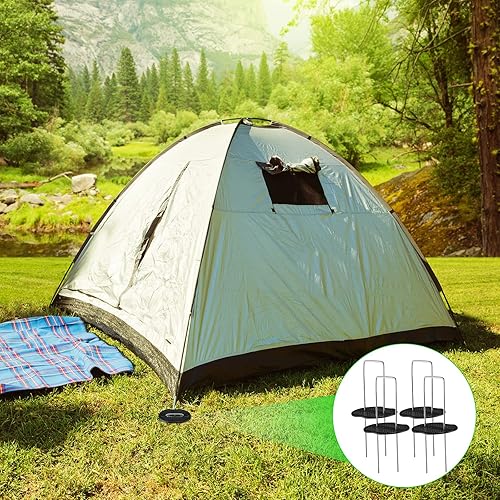 Miniatura 6 de Juego de 602 grapas de paisaje, 300 piezas de estacas de jardín de 6 pulgadas antioxidantes, en forma de U, galvanizado para jardín, grapas,