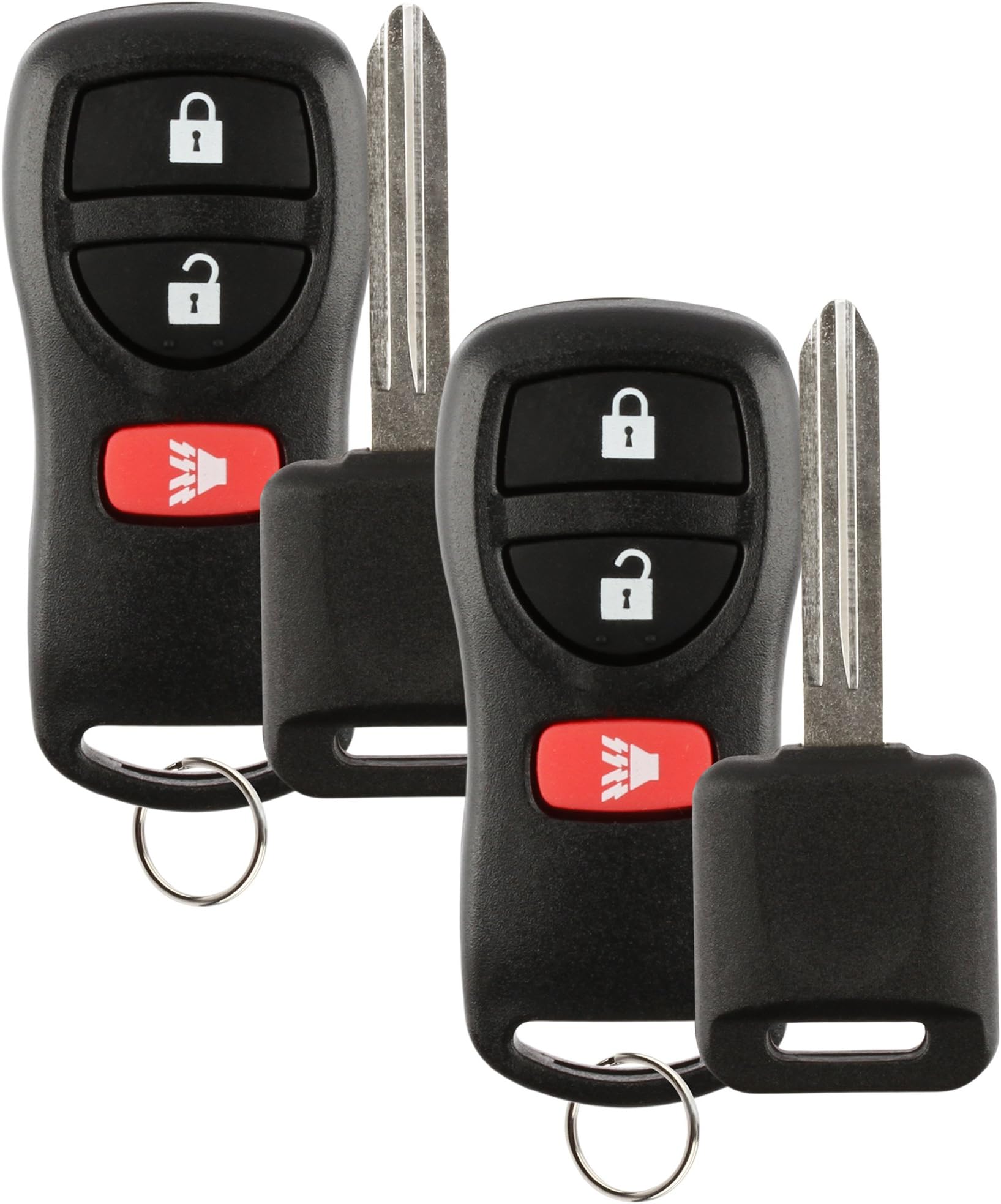 Replacement Key Fob Car Remote and Uncut Transponder Key Compatible with KBRASTU15 CWTWB1U733 ID 46 NI04T Set of 2