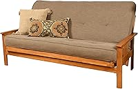 Vista 131 de MFD Futón Montana, Verde, Tela Madera, Colchón de ante de turba