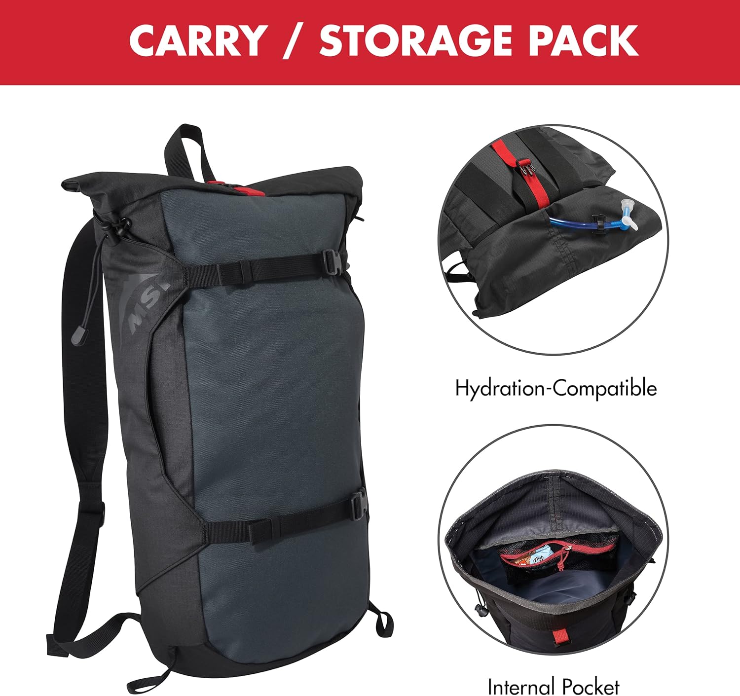 MSR Evo Trail Snowshoe Kit with Trekking Poles and Seat-Cushion Backpack