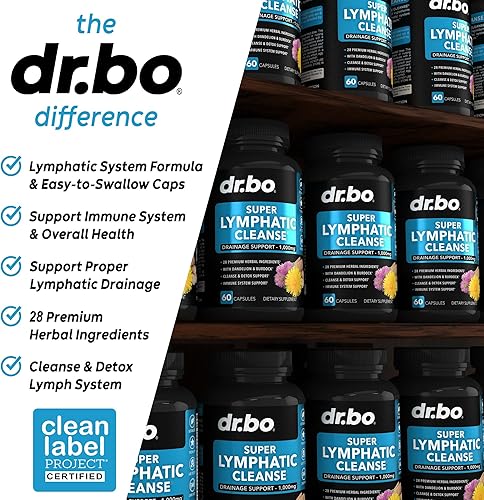 Miniatura 4 de Suplementos de drenaje linfático Píldoras - Apoyo linfático Productos de limpieza a base de hierbas totales Equinácea, jengibre, diente de león,