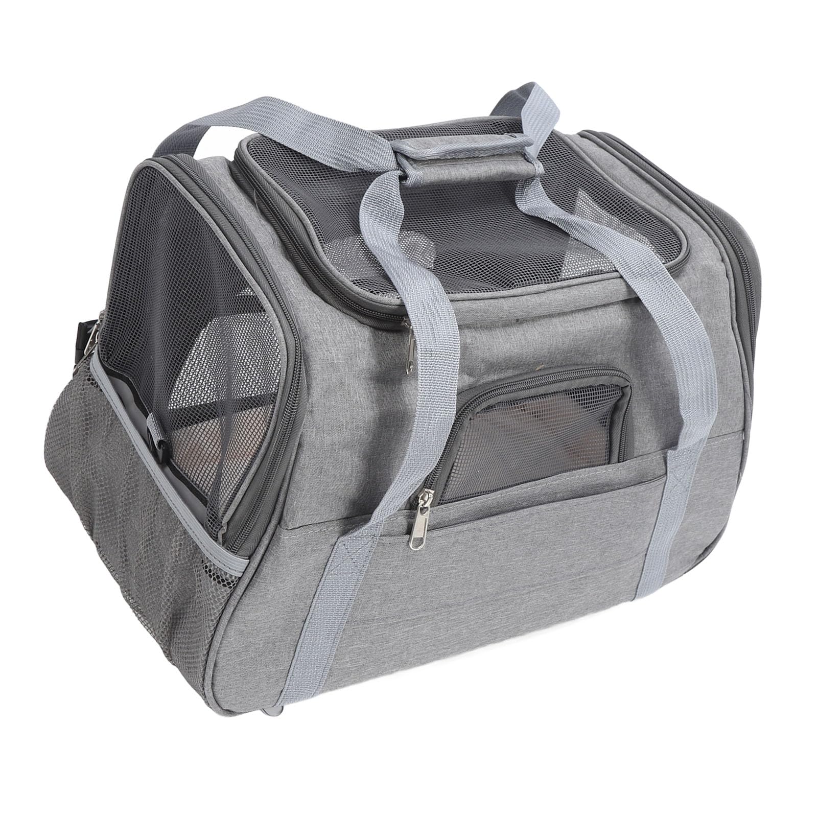 Borsa da Trasporto per Gatti, Borsa Morbida da Trasporto per Animali Domestici per Campeggio all'aperto (GREY)