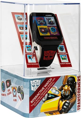 Miniatura 6 de Transformers - Reloj inteligente para niños con cámara selfie, 10 caras de reloj intercambiables, podómetro, juegos jugables y más, tecnología