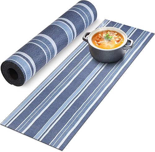 Tapete de mesa de salvamanteles para platos calientes, 12 x 40 pulgadas, resistente al calor, impermeable, decorativo, para granja, cocina,