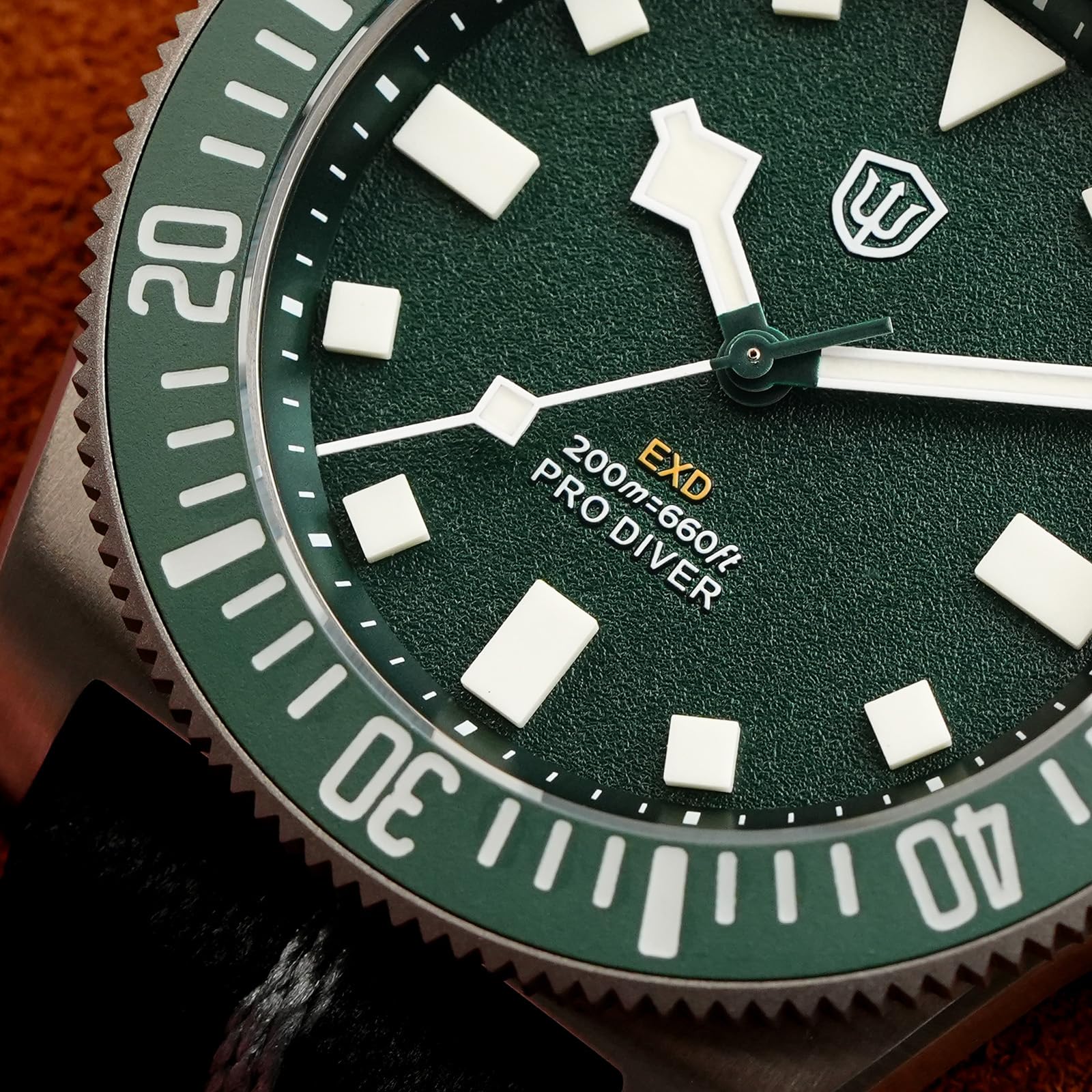 watchdives EXD zegarek do nurkowania 40 mm, tytan, Japonia VH31, mechanizm kwarcowy, szkło szafirowe, zegarek na rękę, analogowy, świecący, wodoszczelny zegarek dla mężczyzn