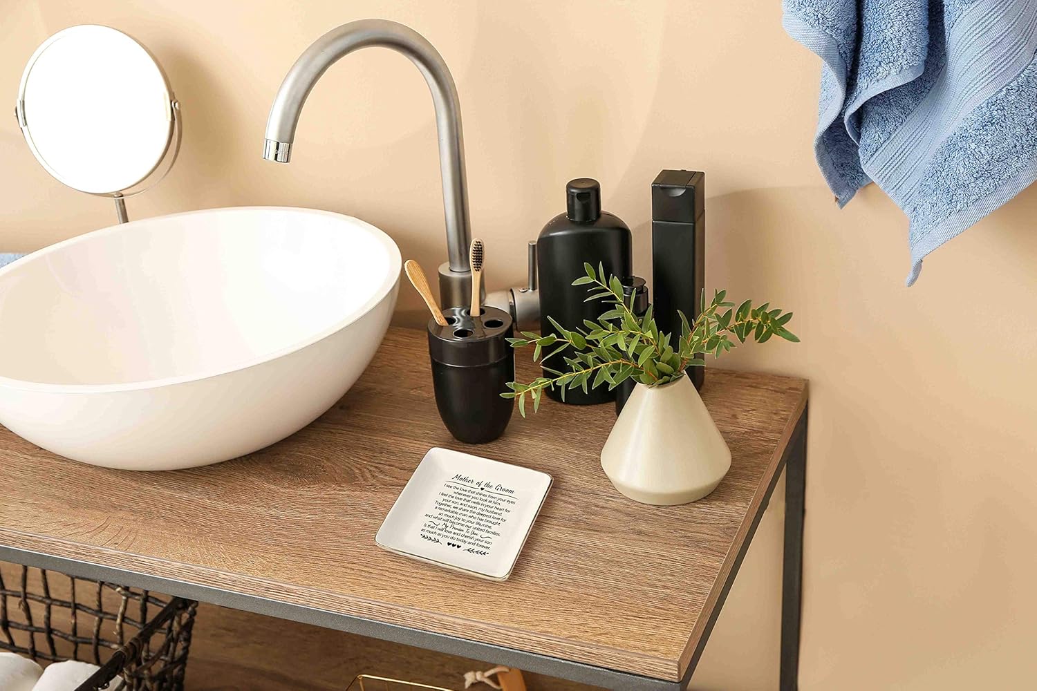 Topthink Ring Dish Gifts for Mother of the Groom from Bride-I See the Love That Shines-Wedding Gift for Mother of the Groom-Bridal Shower Gift-Ceramic Jewelry Holder Ring Dish Trinket Box Tray - Image 7