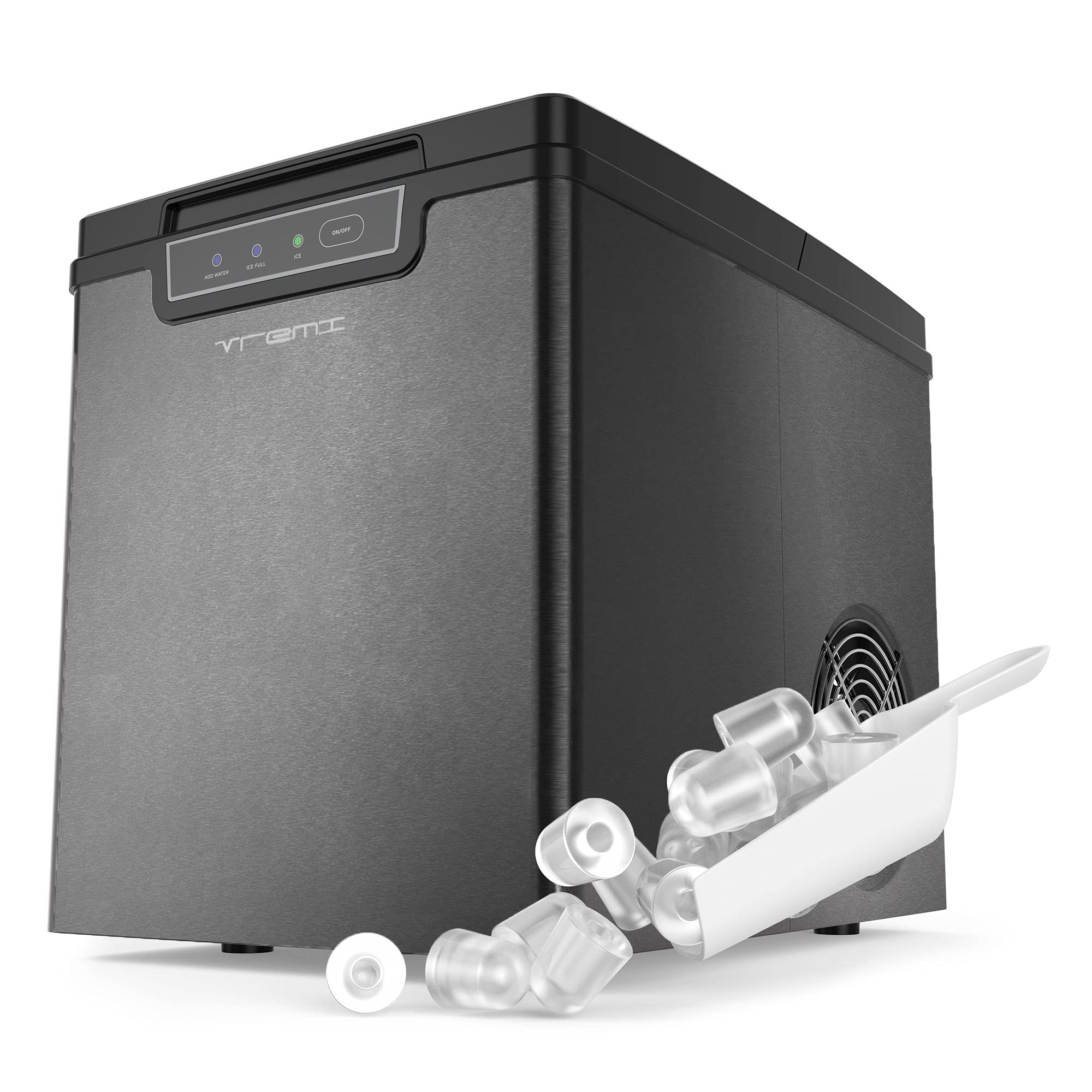 Vremi 8Minute Portable Ice Cube Maker Produces 26 Pounds of Good