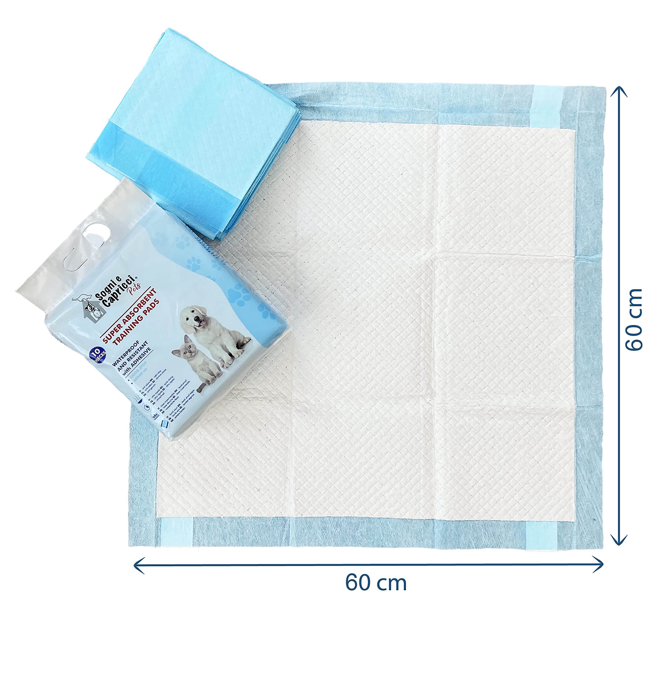 Chłonna mata 60x60cm marzenia i kaprysy zwierzęta, neutralny 1 koperta (10 sztuk)