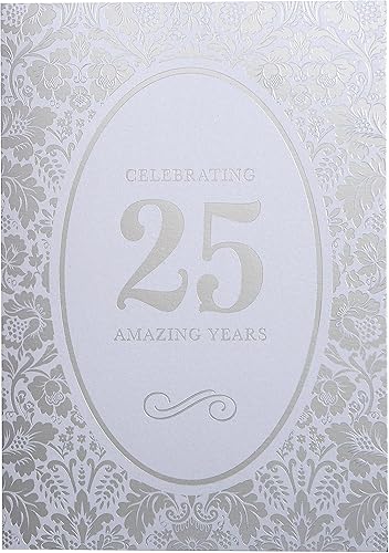 Miniatura 2 de NIQUEA.D Tarjeta de feliz aniversario, 25 aniversario (NA-0032), multicolor