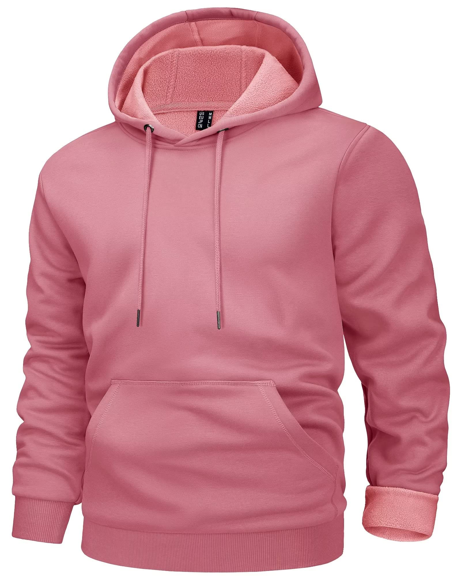 MAGCOMSEN Men's Active Hoodies Fleece Lined Sweatshirts Casual Athletic Workout Pullover With Kangaroo Pocket