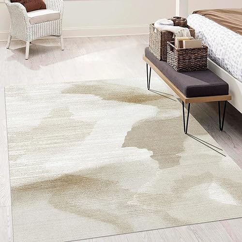 Miniatura 7 de Eroyat Alfombra abstracta delgada, antideslizante de 3 x 5 pies, alfombra para sala de estar, dormitorio, entrada interior, cocina, alfombra para