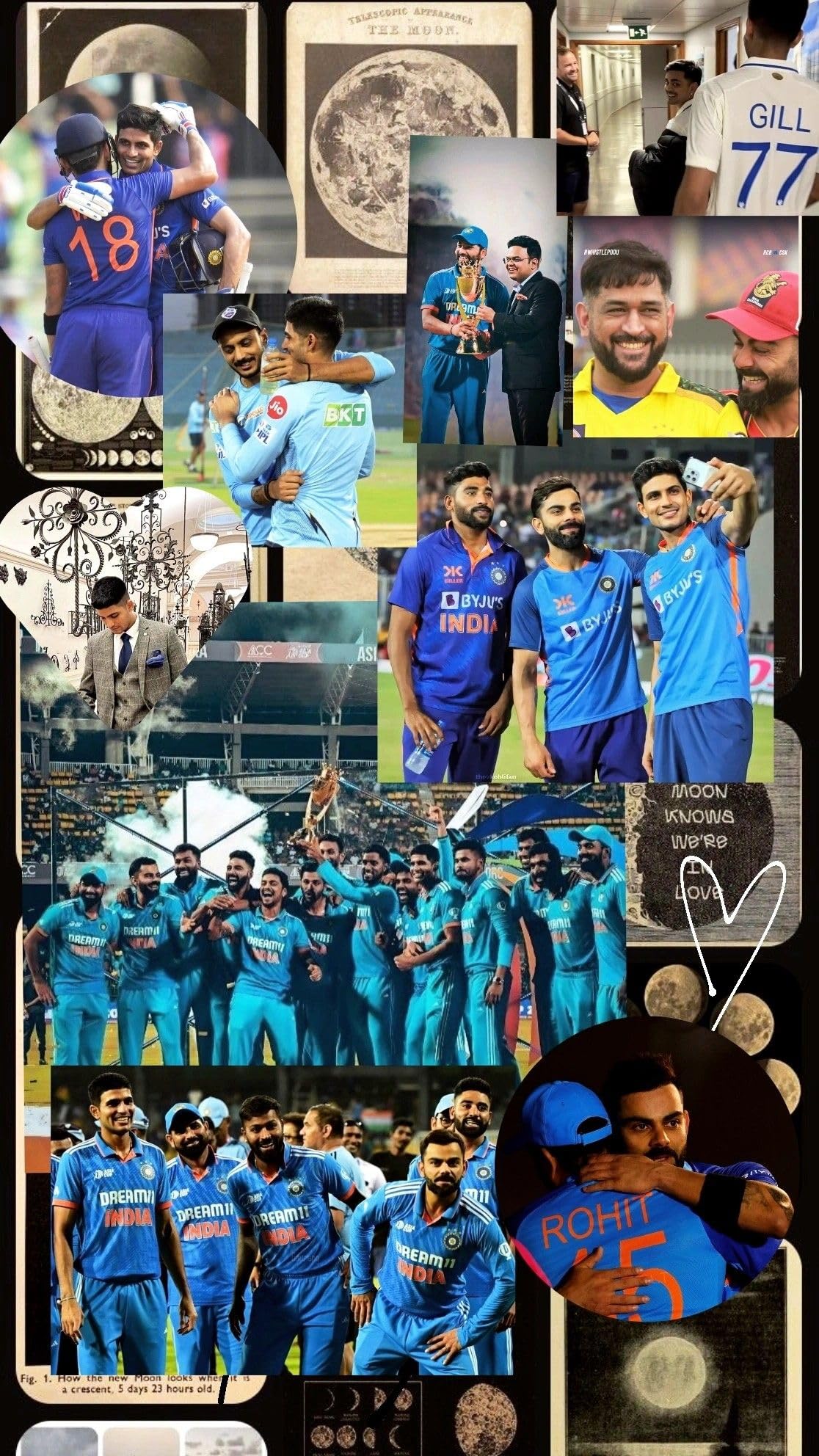 Indian Cricket Team Poster | Men in Blue Poster 300 GSM 12x18 Unframed Multicolor PROD - 869