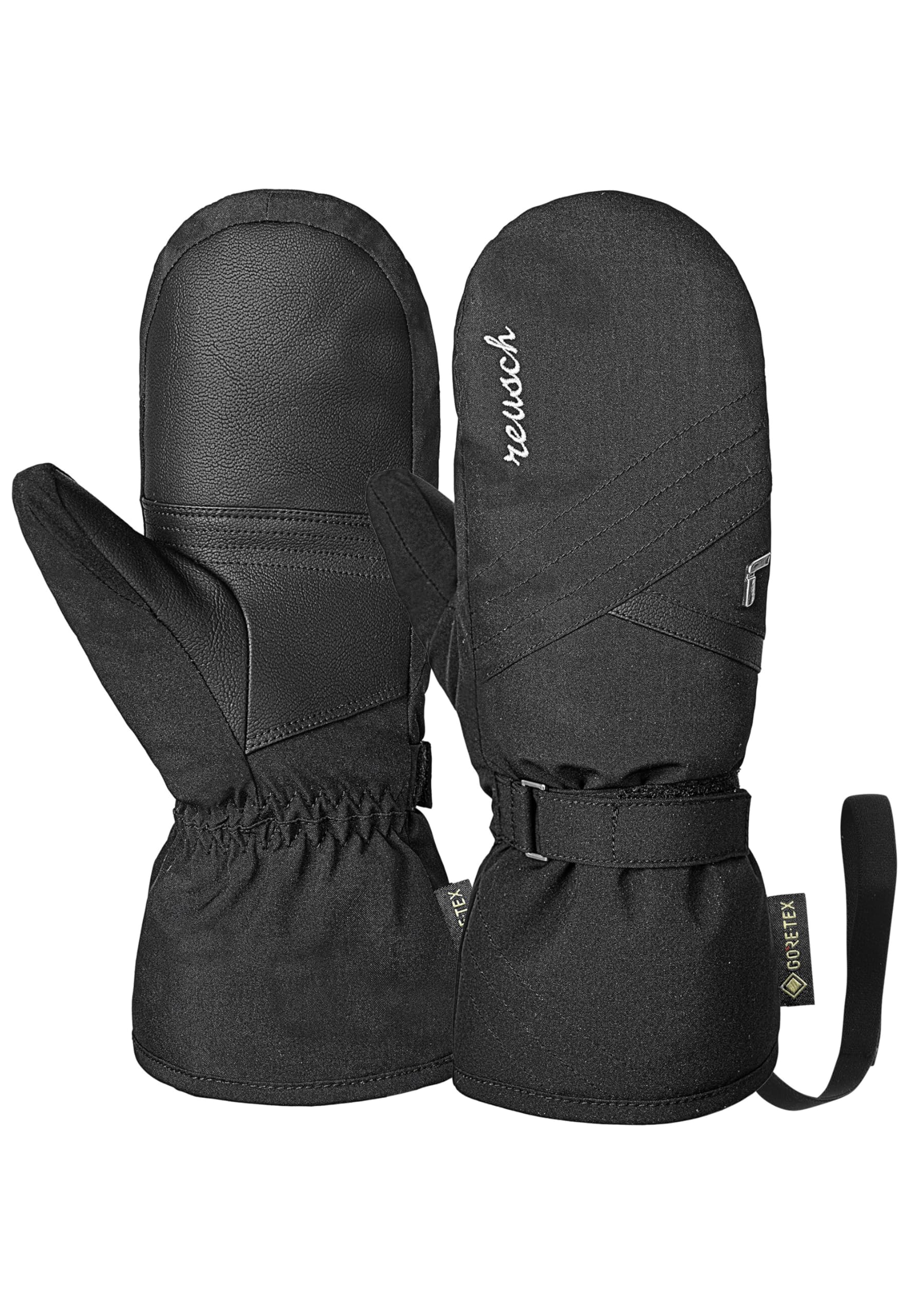 Reusch Alba Damen Fäustlinge mit Gore-TEX Membran & Touch-TEC – wasserdichte Skihandschuhe mit TecFill Isolierung, Softshell, MicroActive-Futter & Smartphone-Funktion – warm, atmungsaktiv, Winddicht
