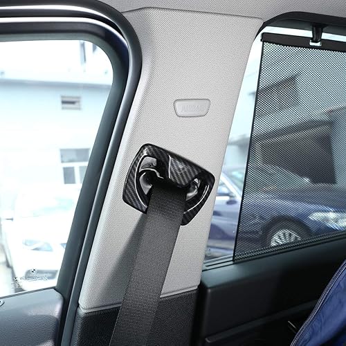 Miniatura 3 de YIWANG Estilo de fibra de carbono ABS cinturón de seguridad de coche ajuste 2 unids para BMW 3 4 serie F30 F31 F32 F36 2014-2019 accesorios de