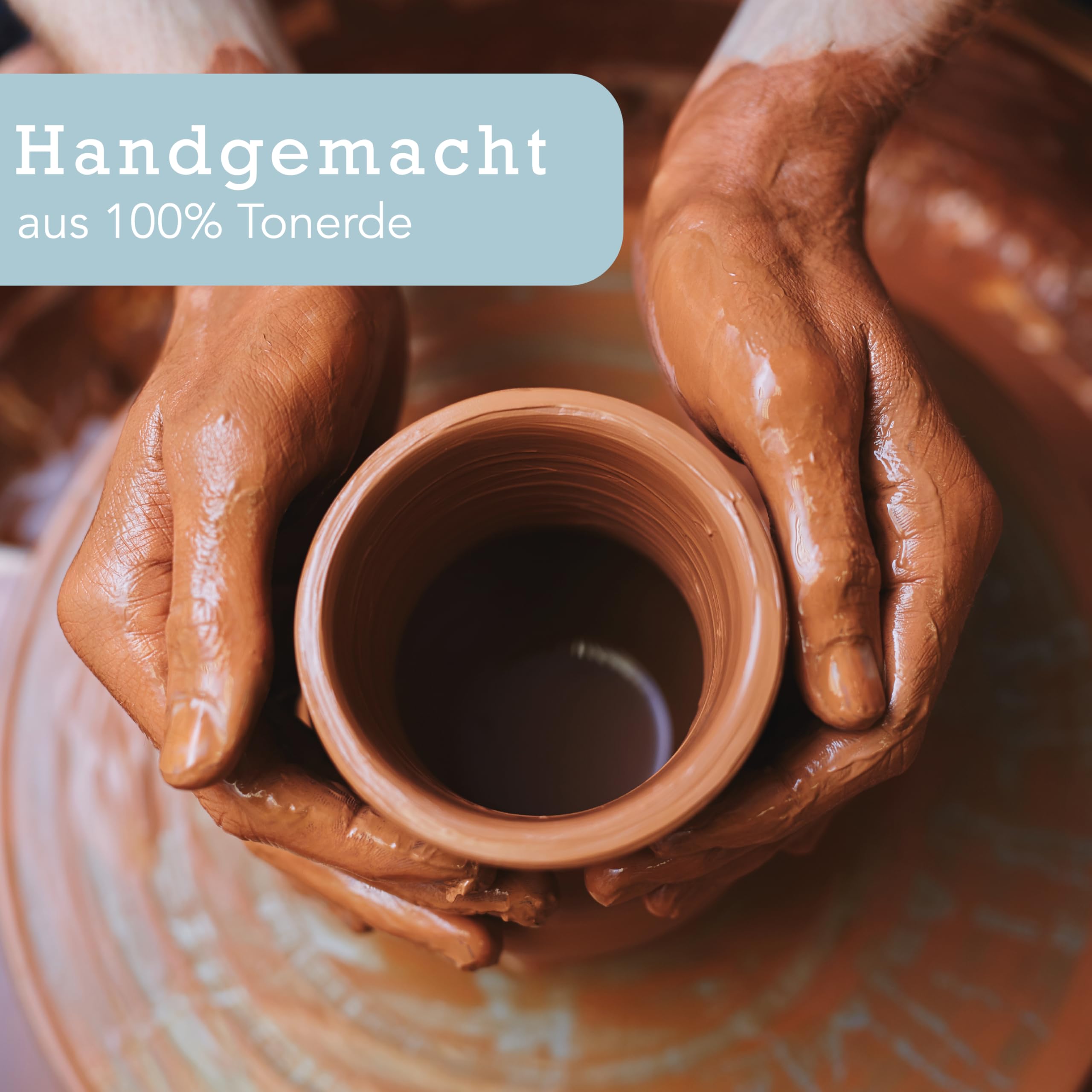 Terracotta Gießhilfe (3X 330 ml) handgefertigt für Bewässerung Zimmerpflanzen | Wasserstandsanzeiger Pflanzen | Watering can | Gießkanne Zimmerpflanzen