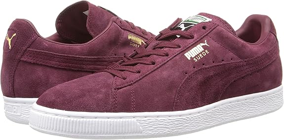 puma suede classic zinfandel white