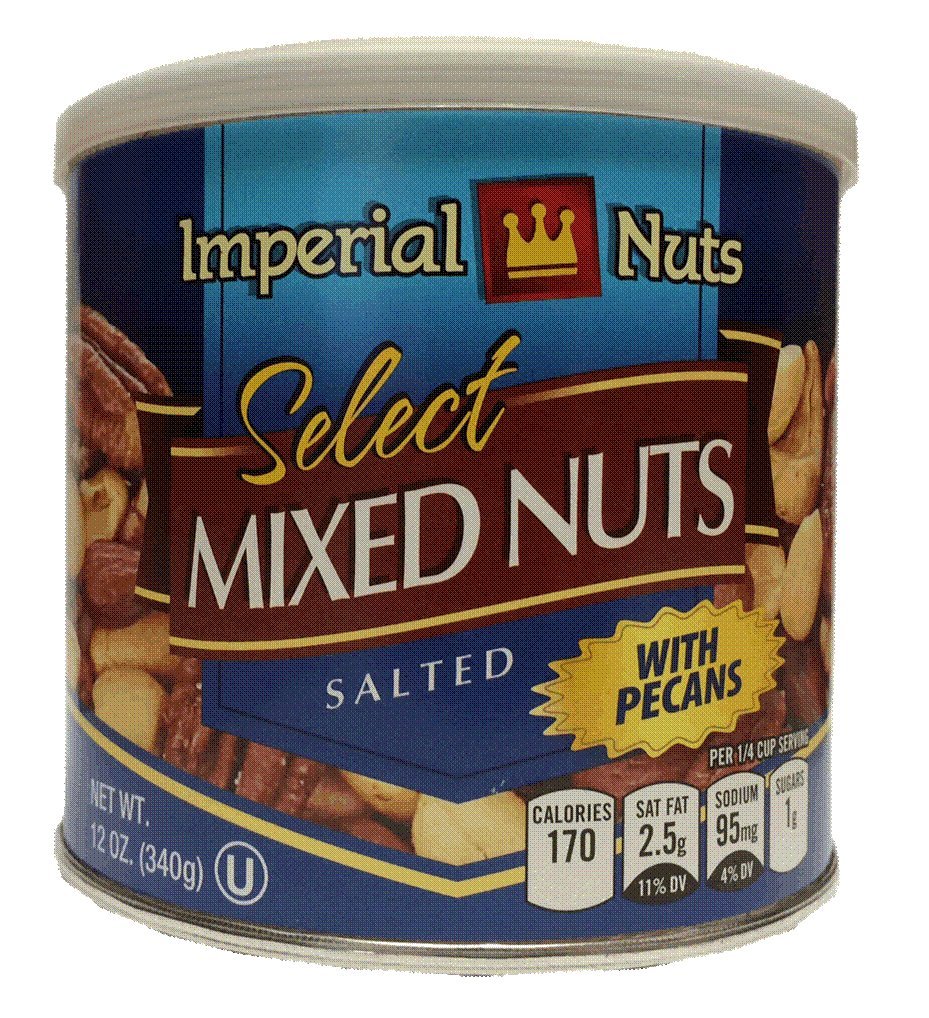 Imperial Nuts Select Mixed Nuts with Pecans 12oz 3 Pack