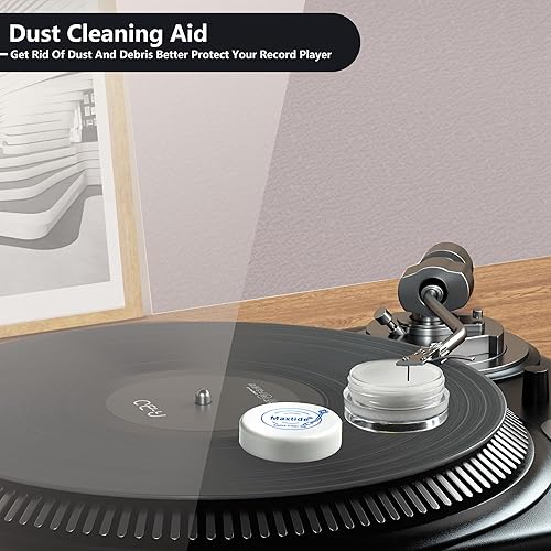 Miniatura 10 de Lápiz para tocadiscos Clean Gel  Limpiador de lápiz capacitivo antiestático y sin polvo, mezcla de limpieza en seco para tocadiscos de vinilo (negro)