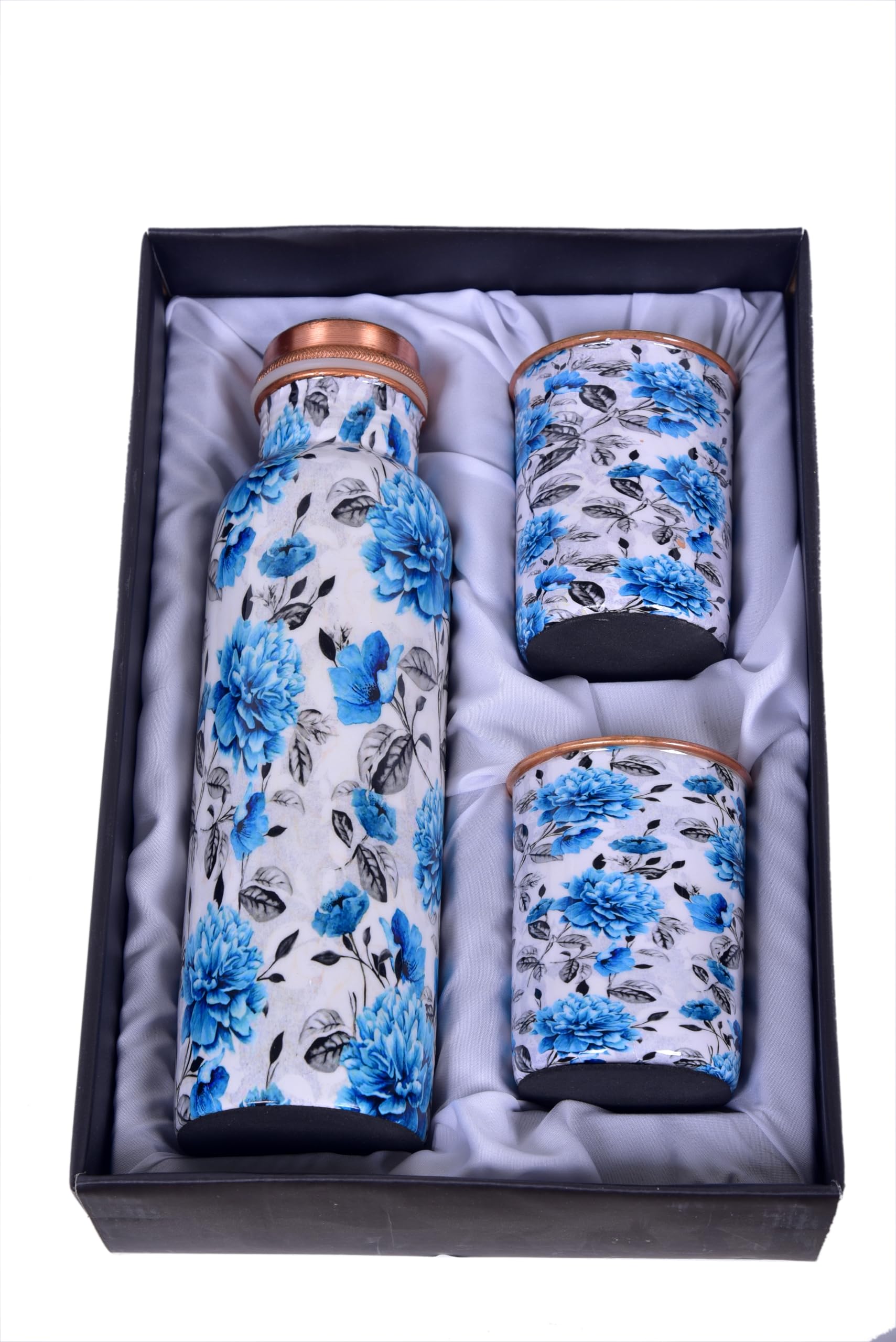 GTAC Copper Water Bottle, 1000ml, Set of 1, Printed (Bottle With Glass) Copper Bottle For Office And Sports Use Bottel In Gift Pack (Design - 04) (B0D7MY9534) Amazon Price History, Amazon Price Tracker