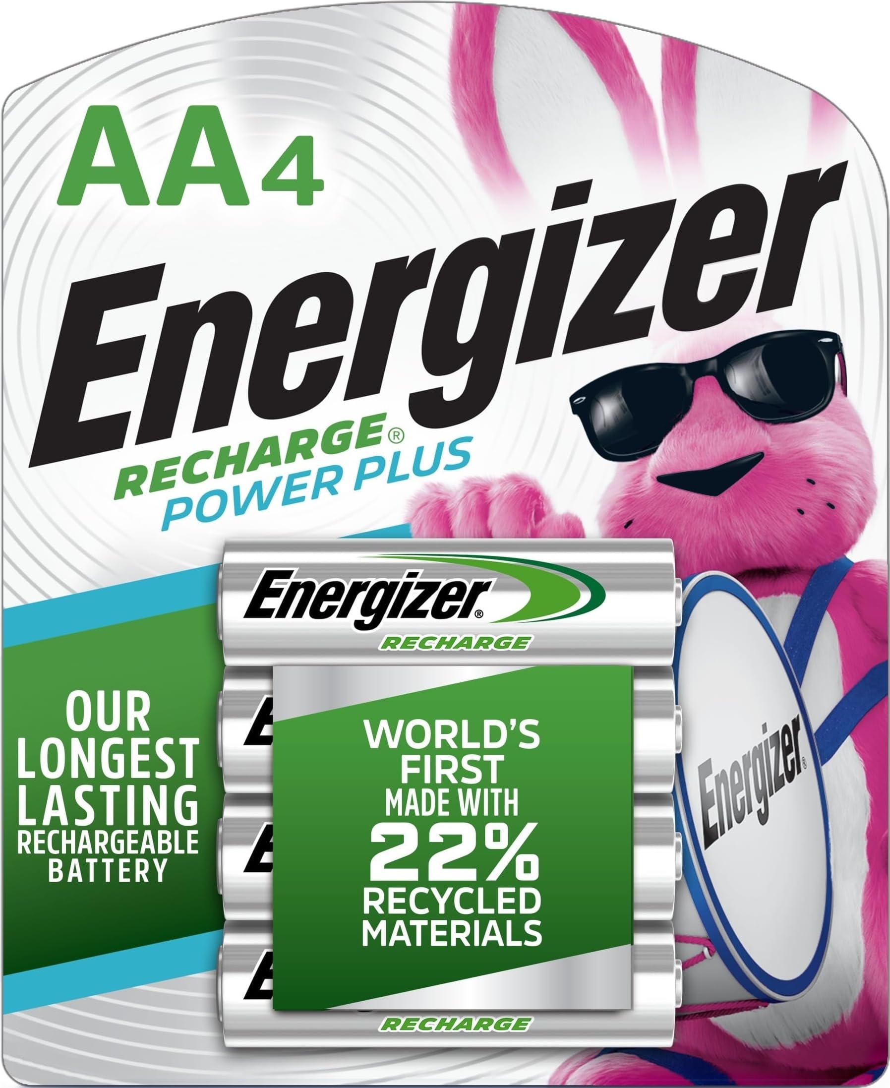 4-Pack Rechargeable AA Batteries