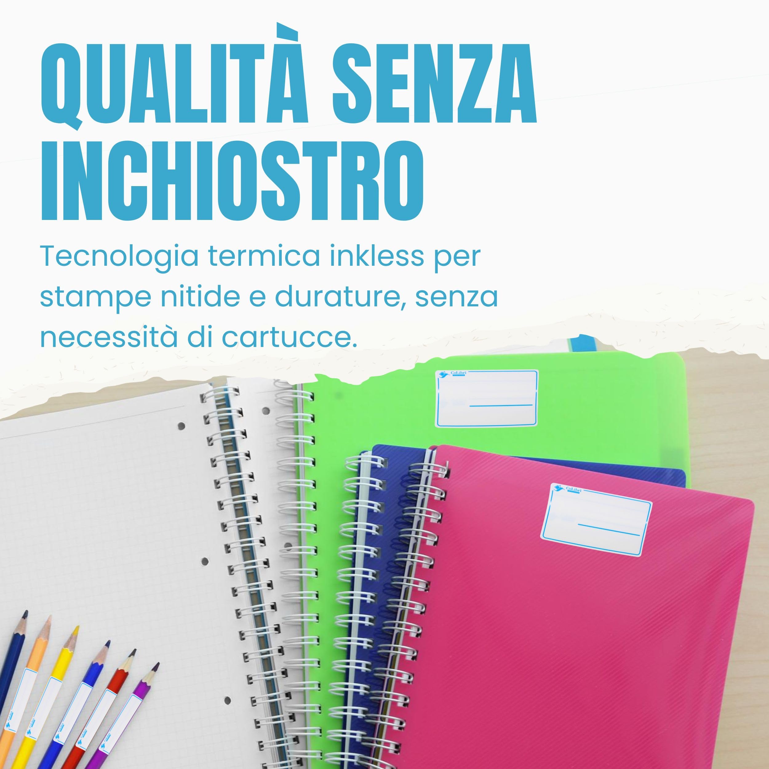 Stampante Etichette Adesive Portatile Termica per Casa Ufficio Scuola