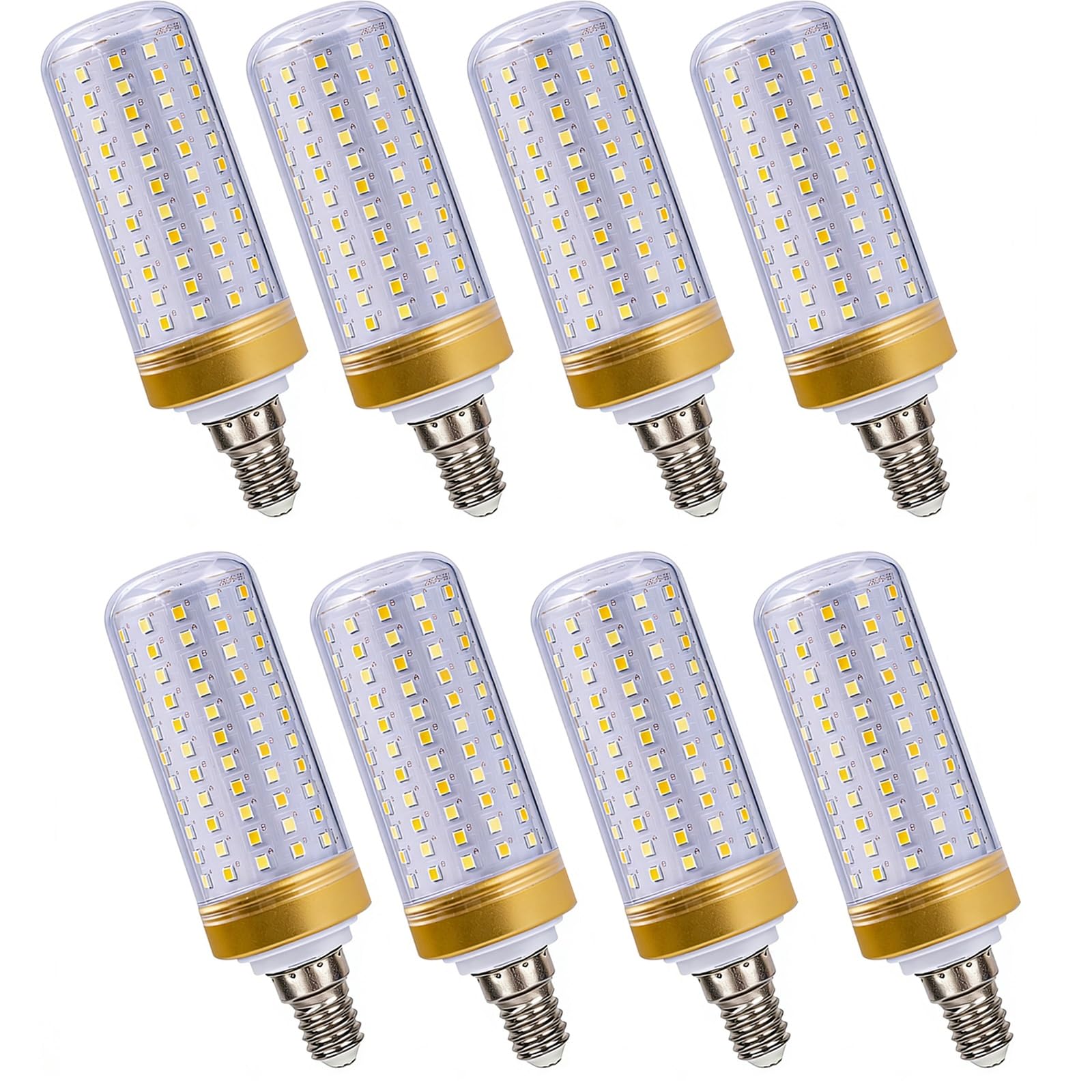 Confezione da 8 Lampadine LED E14 Non-Dimmerabile Con Attacco Edison Senza Sfarfallio (CRI>80) Lunga Durata Per Lampadari Applique da Parete Lampade da Soffitto(Natural White 4000K,40W)