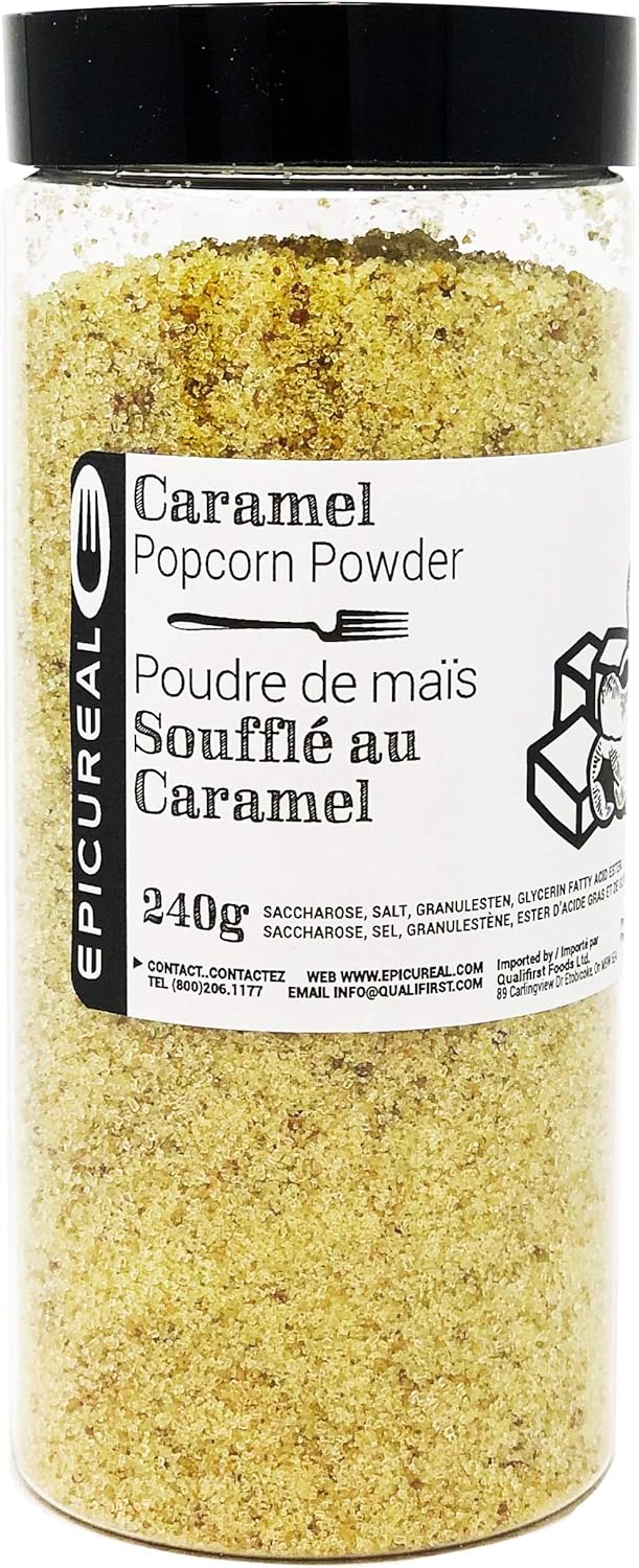 Epicureal Caramel Popcorn Powder 240g (8.5oz) Popcorn Kernel