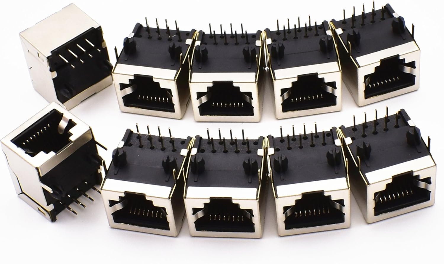10Pcs rj45 crimp tool kit 8p8c rj45 jack female
