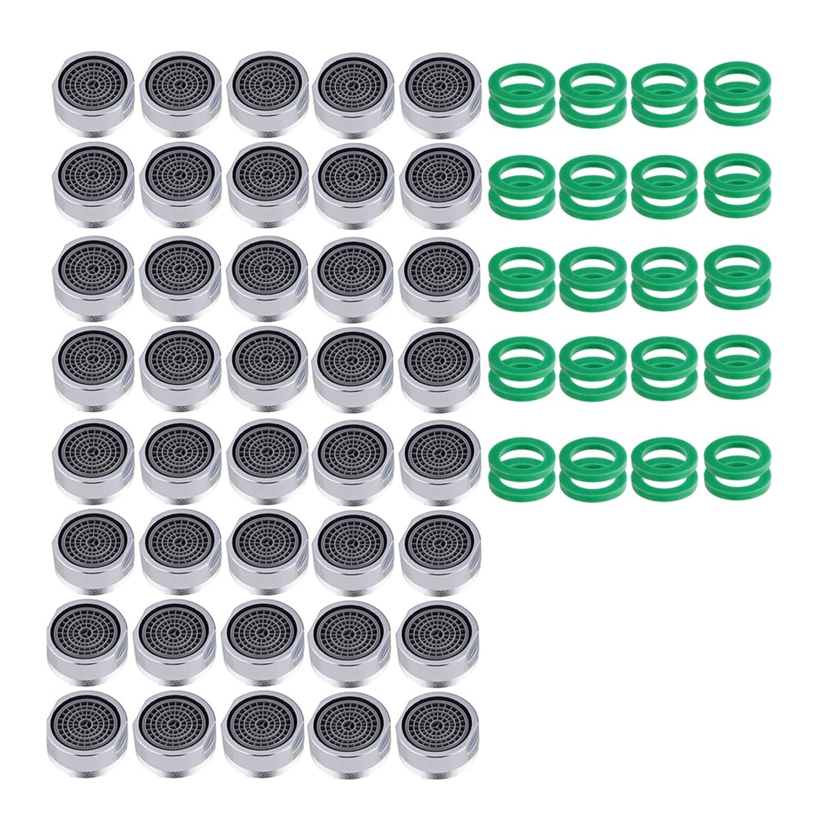 40 Sztuk 24mm Bateria Umywalkowa Kuchenna Aerator Odporny Na Zachlapanie Filtr Siatkowy Rdzeń Oszczędzanie Wody Akcesoria Wylotowe Baterie Kuchenne Oszczędność wody Łatwość instalacji