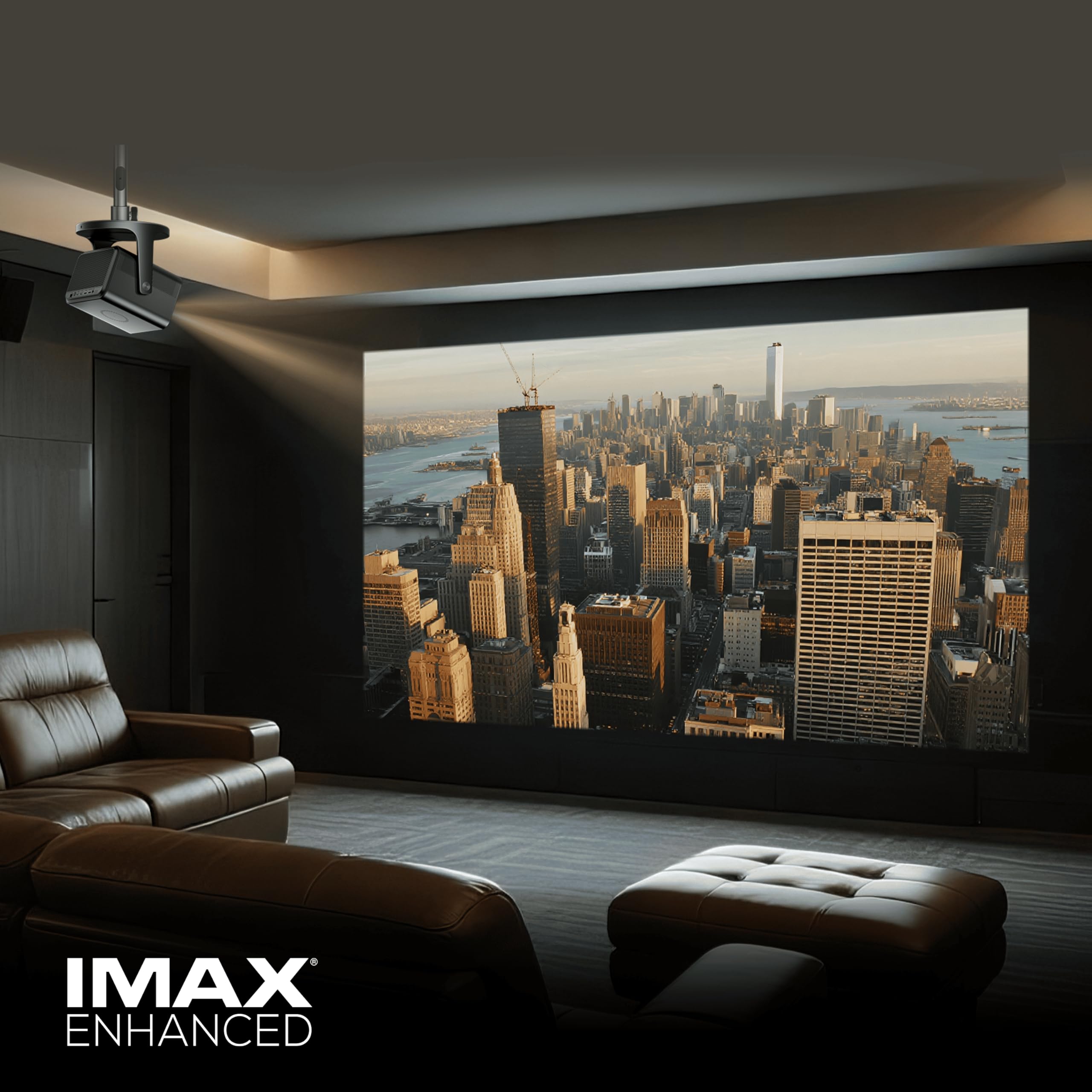 Hisense C3 Projecteur Triple Laser 4K UHD Gris – 2500 Lumens, IMAX Enhanced, Son JBL 20W, Image de 65 à 300 Pouces, Dolby Vision, HDR10+, VIDAA Smart TV, WiFi 6e, Bluetooth 5.3