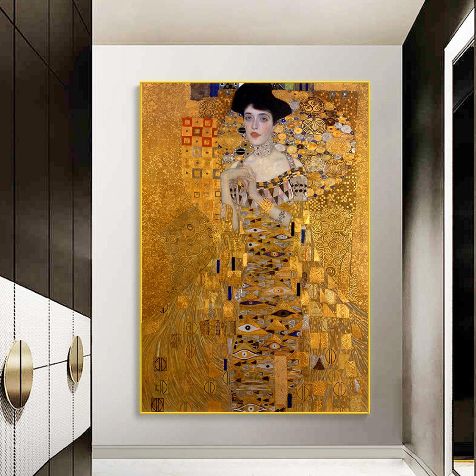 Amazon｜グスタフクリムト絵画によるアデーレブロッホの肖像画 
