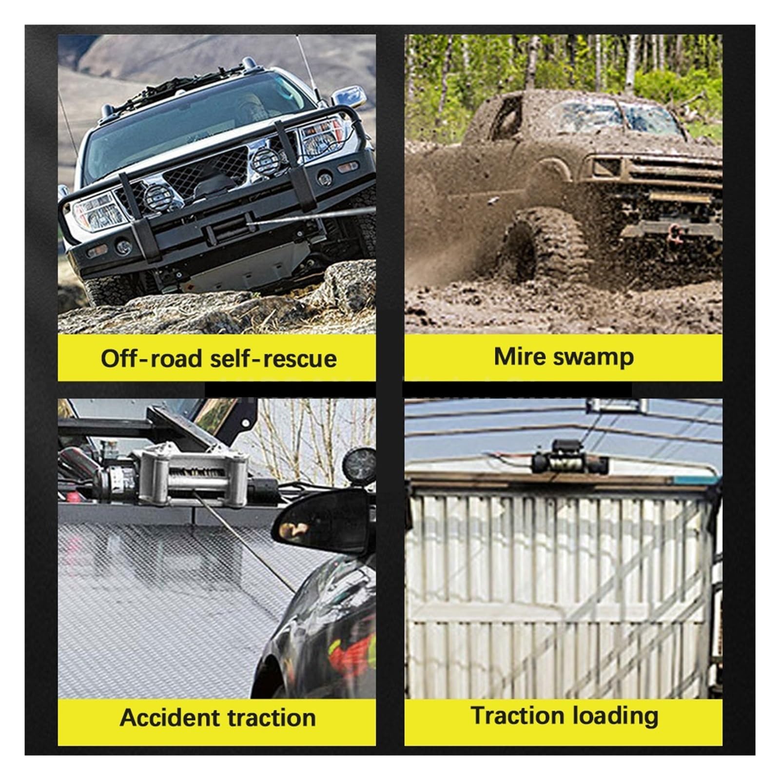 12v/24v 5000 Funtów Lina Syntetyczna Wciągarka Elektryczna Do Trakcji Przenośna Przyczepa Samochodowa Ciężarówka ATV Off Road Ze Sterowaniem Bezprzewodowym Wysoka łAdowność(24V no control)