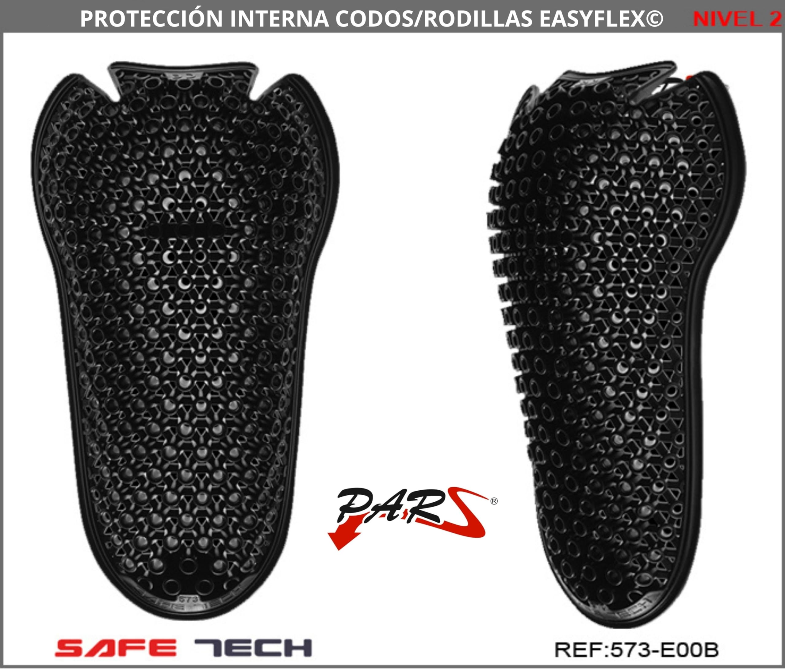 Protectores de Moto Nivel 2 SafeTech, Certificados de Alta Seguridad. Pack de 5 (x1 Protector de Espalda, x2 Protector de Codos, x2 Protector de Hombros)