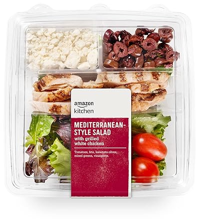 Amazon Kitchen, Mediterranean Style Salad with Chicken, 8.5 Oz
