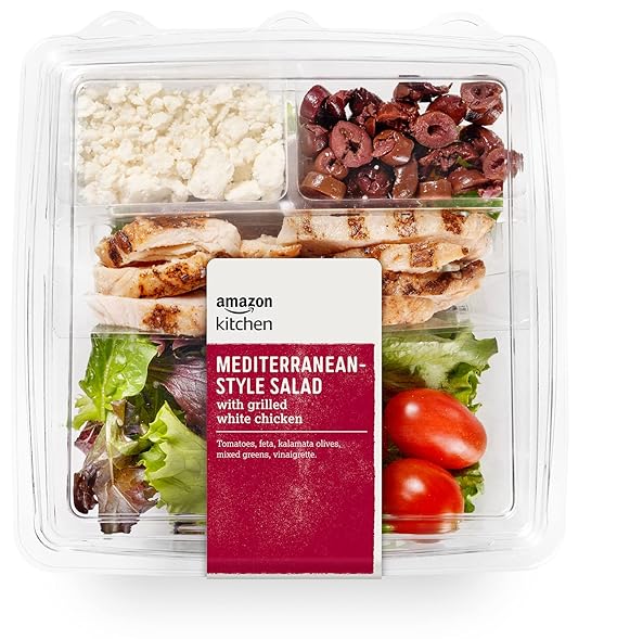 Amazon Kitchen, Mediterranean Style Salad with Chicken, 8.5 Oz