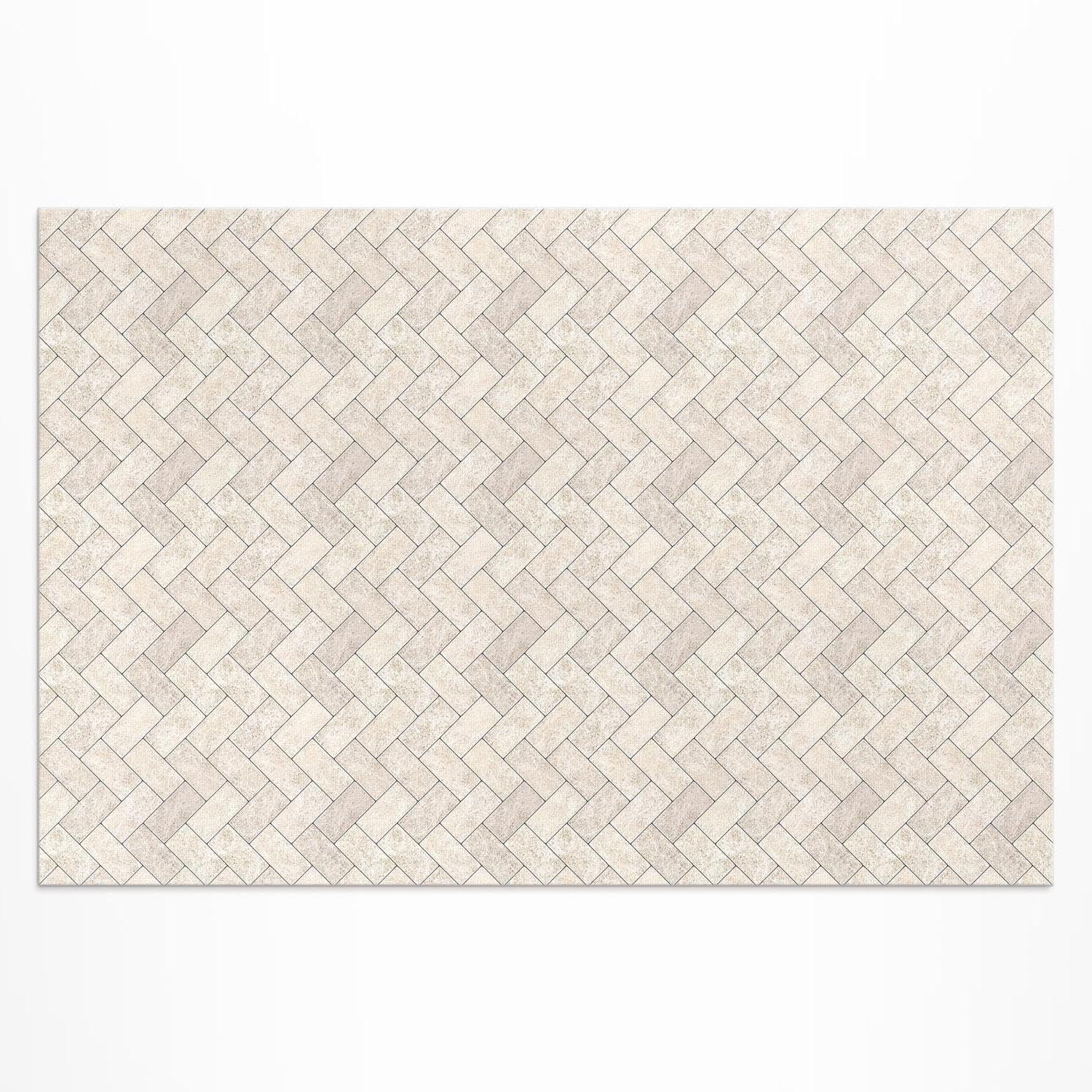 Tapis extérieur jardin imperméable vinyle résistant décoloration 140x210