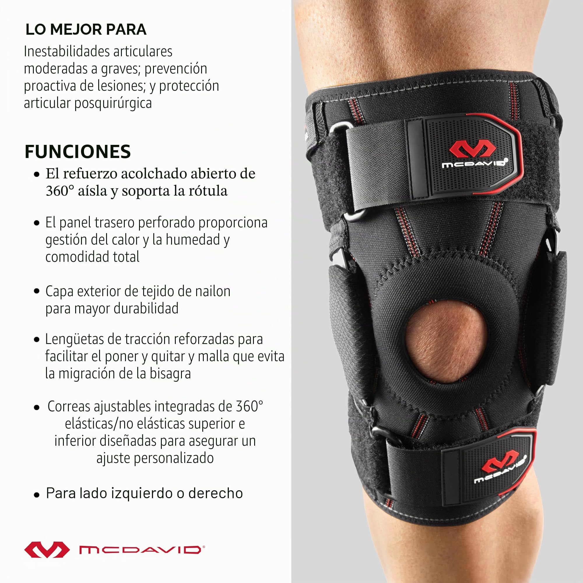 McDavid 422R-BK-XXL - Rodilleras