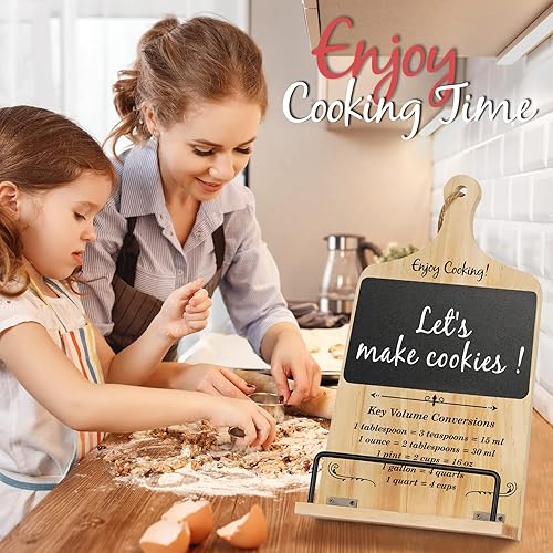 Miniatura 6 de Soporte para libro de cocina con borrador de pizarra, regalos únicos para mujeres, mamá, abuela, esposa, hermana, amigas, día de San Valentín,