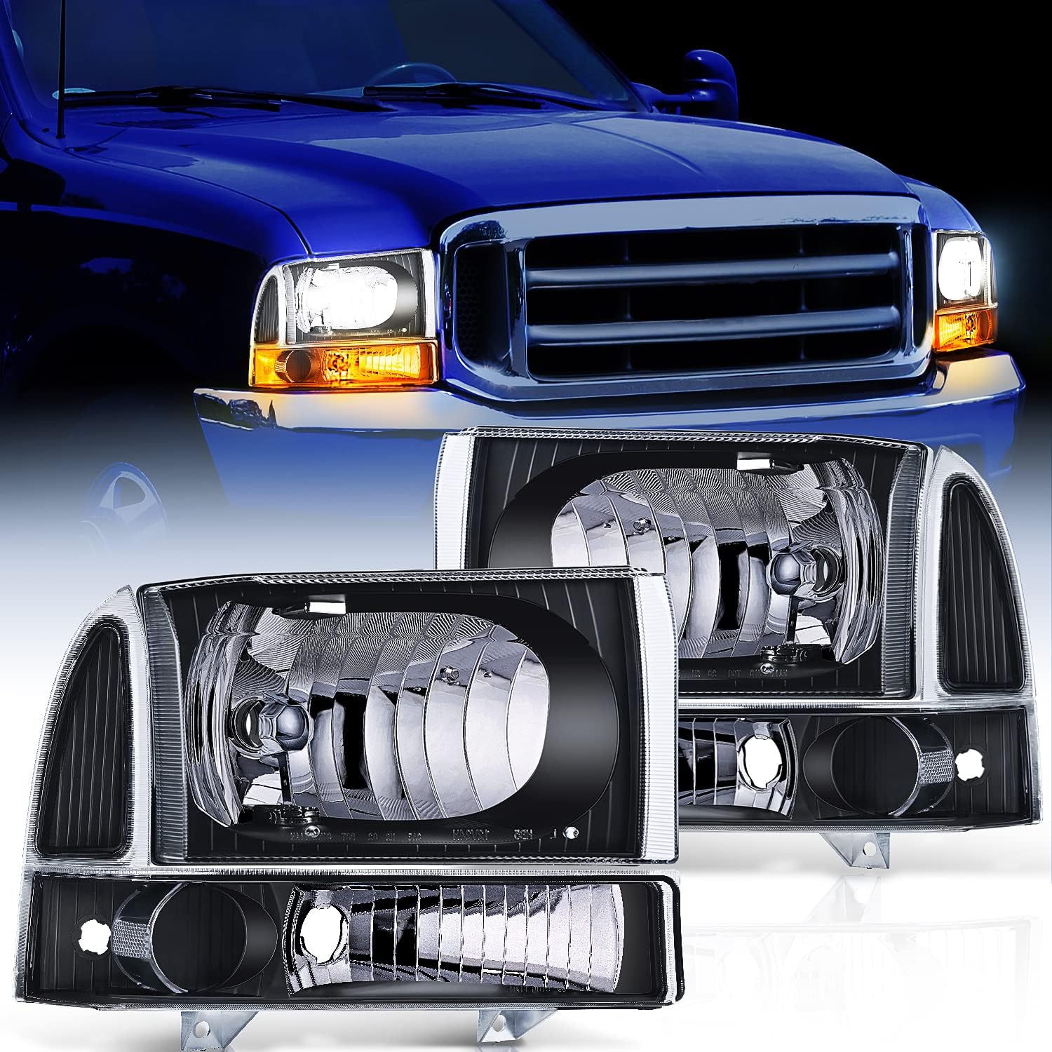 Nilight Headlight Assembly 1999 2000 2001 2002 2003 2004