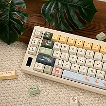 152 Keys PBT Custom Keycaps Dye Sub Cherry Profile Spring Ranch Keycap Set Fit for 61/64/87/104/108 Cherry Mx Switches ISO ANSI Alice Keyboard Mechanical Keyboards