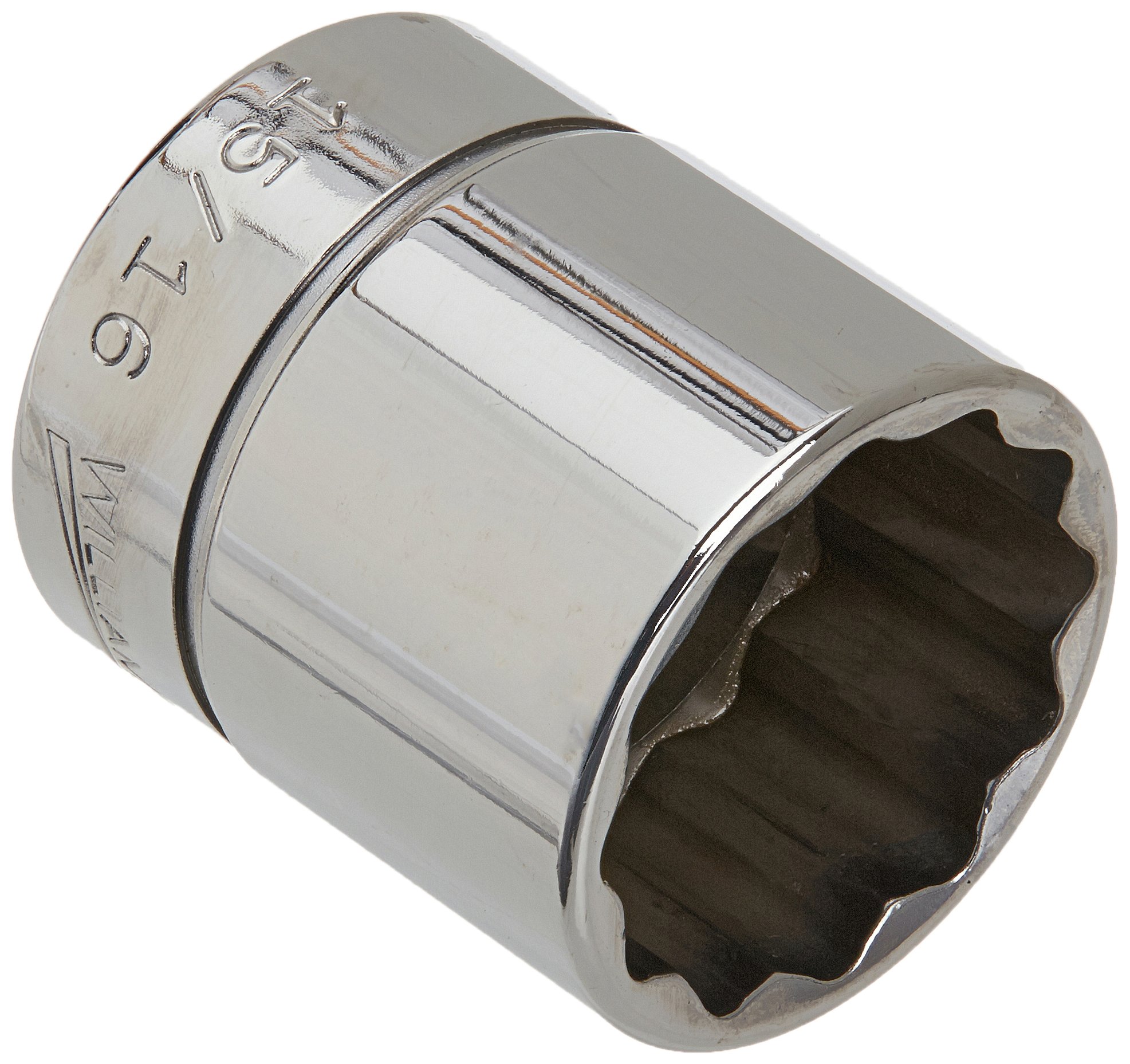 Williams B-1230 3/8 Drive Shallow Socket, 12 Point, 15/16-Inch, Chrome