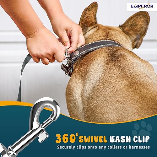 Miniatura 5 de Emperor Pets Correa retráctil de 26 pies para perros grandes, hasta 110 libras, correas de perro para perros medianos de 26 pies -Aura RD26