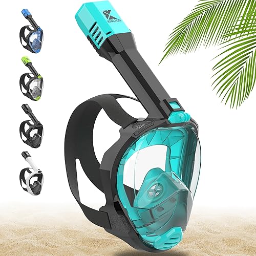 Miniatura 10 de Khroom Máscara de esnórquel de cara completa para adultos  Diseñada en Alemania  Equipo de snorkel premium  Nuestra mejor máscara de snorkel