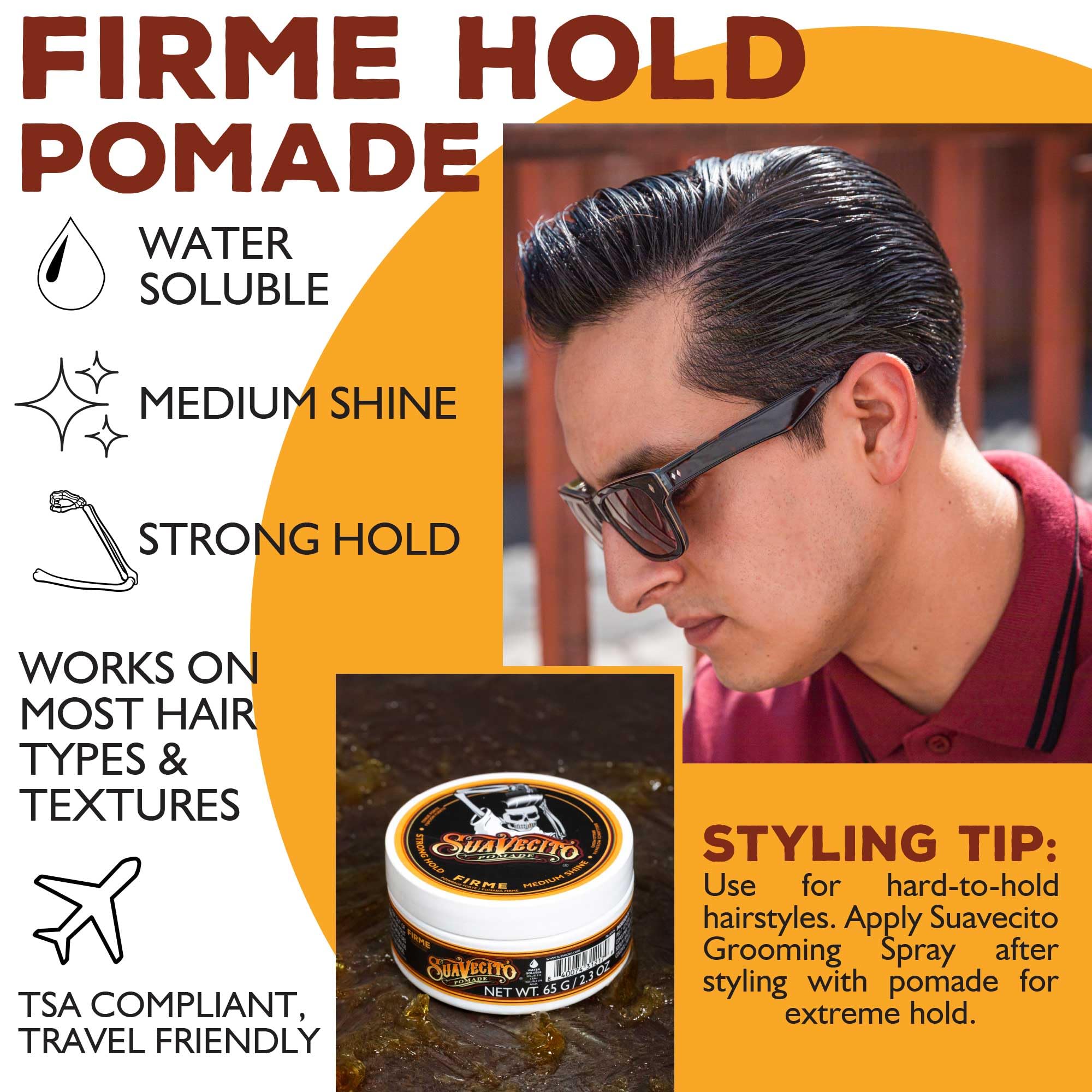 スアベシート pomade firme hold Amazon.com: Suavecito Pomade Firme (Strong) Hold For Men 2.3 oz