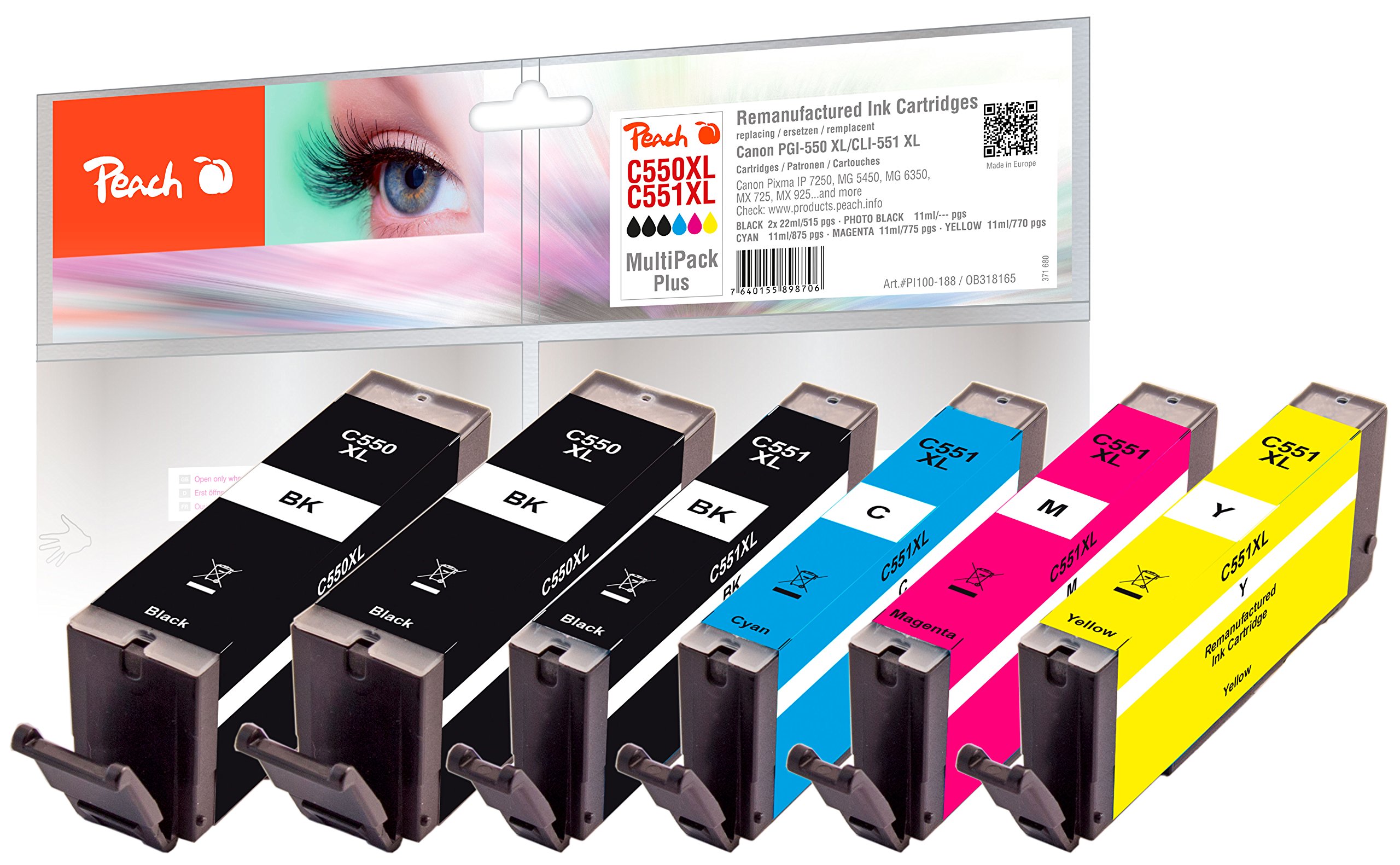 Cartuccia Canon 551 Magenta – Ricaricata Originale Per PIXMA MG5450/5550/5650