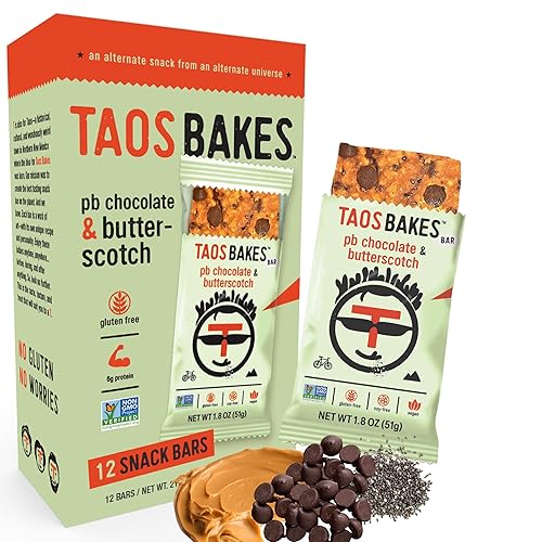 Miniatura 46 de Taos Bakes – Paquete variado – Barras de desayuno – Barras de granola con alto contenido de proteínas y altas en fibra – Sin gluten y sin OMG