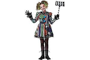 Neon Nightmare Scary Clown Costume for Women