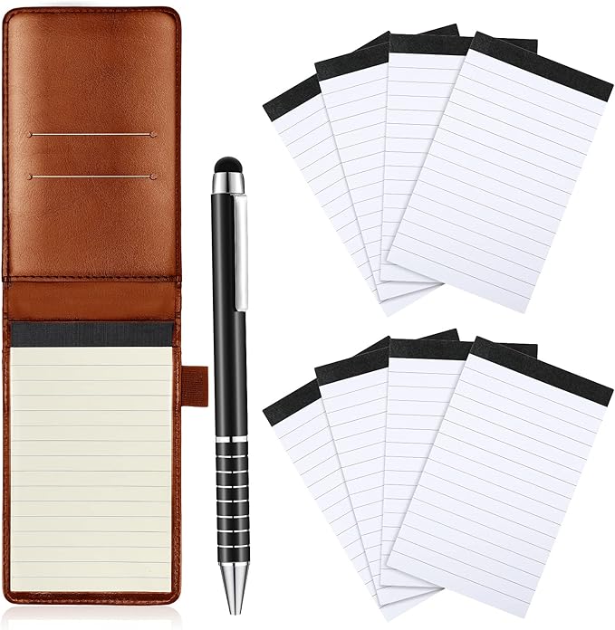 Outus 10 Pieces Mini Pocket Notepad Holder Set, Included