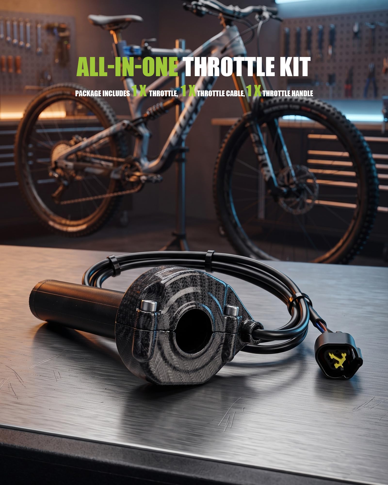 Poignées d'accélérateur torsadées pour Surron Light Bee, vélo tout-terrain électrique, kit de guidon d'accélérateur avec roulement à roulement et câble, convient pour Surron Light Bee X et S/X160/X260